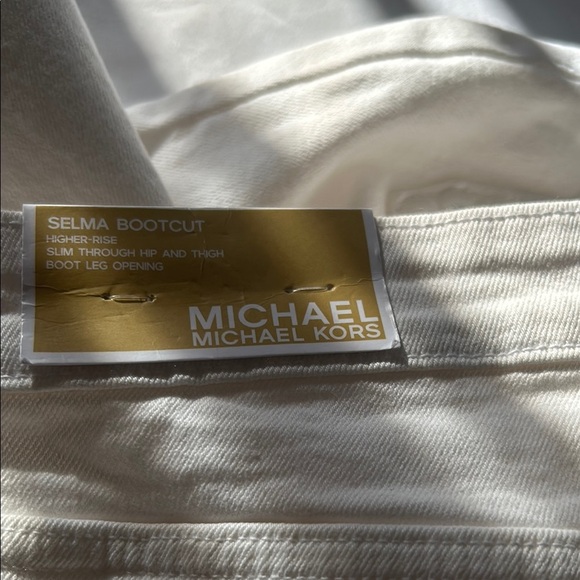 Michael Kors Cream Bootcut Jeans - Picture 2 of 11